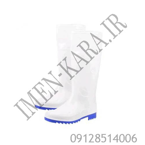 چکمه پلاستیکی بلند سفید مواد نو