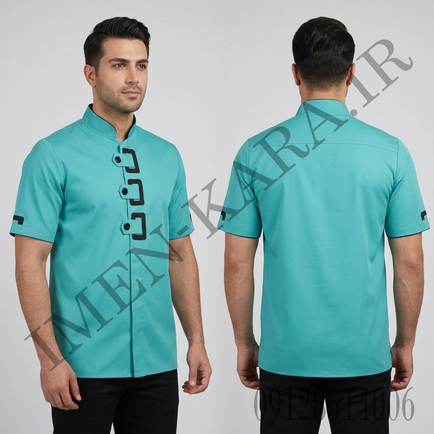 روپوش سرآشپزی رنگ سبز فیروزه ی