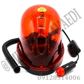 چراغ گردان فندکی آهنربایی رنگ قرمز 12 ولت