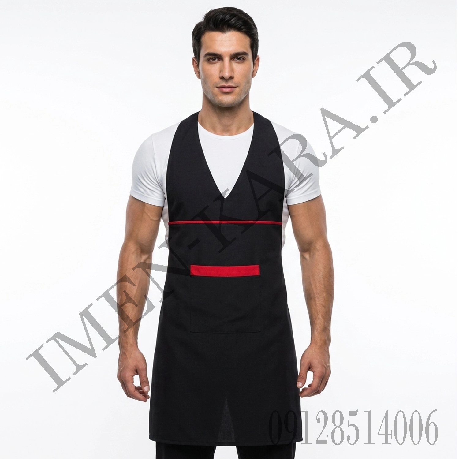 پیش بند پارچه ی جیب دار